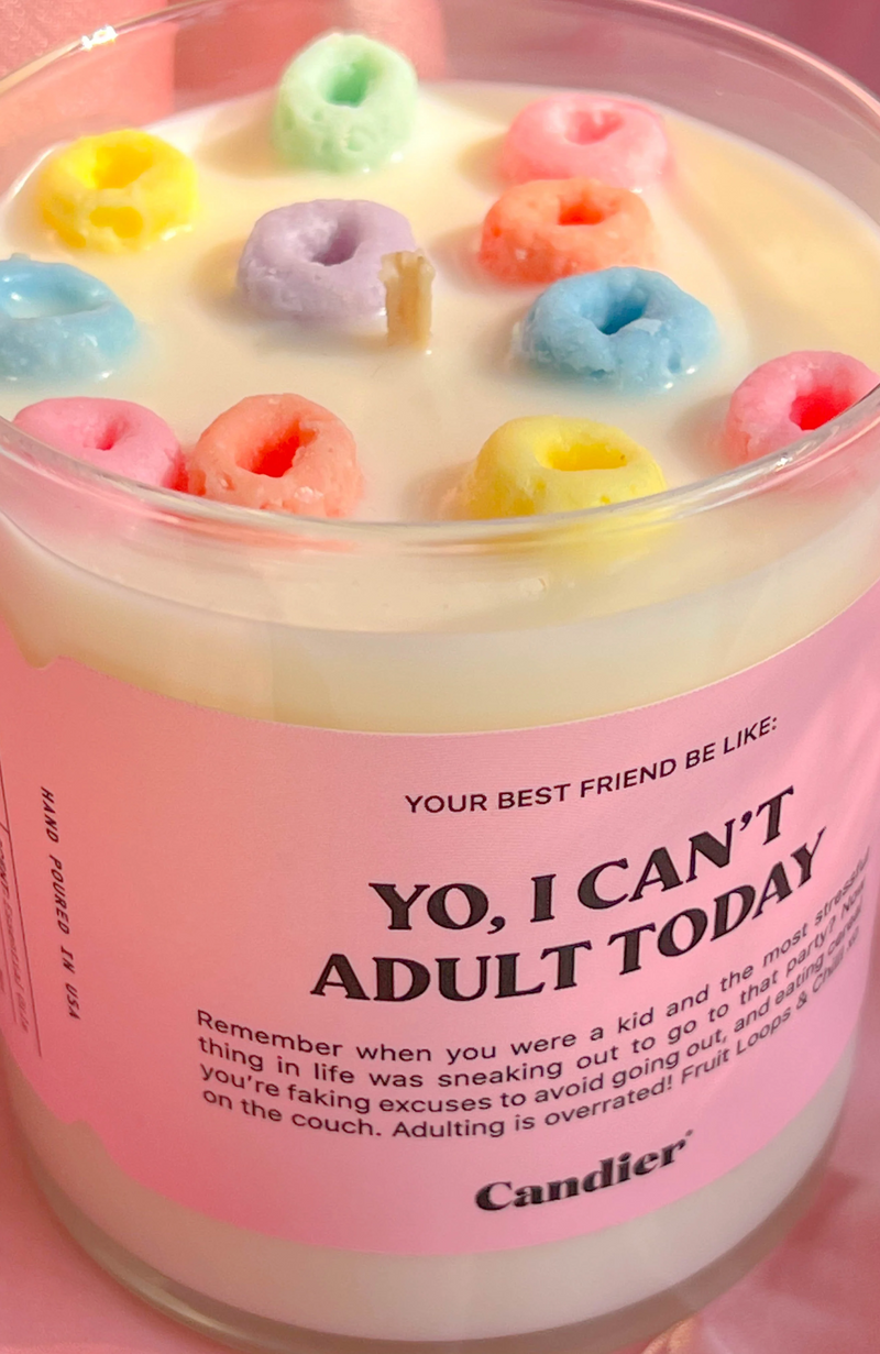 Candier - Yo, I Can't Adult Today Candle