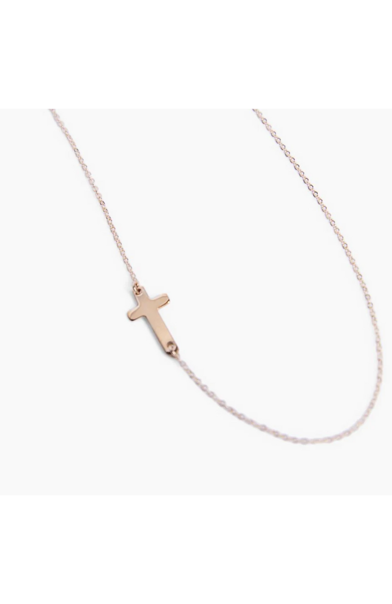 Able - Side Cross Necklace