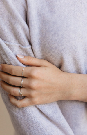 Able - Hammered Stacking Ring