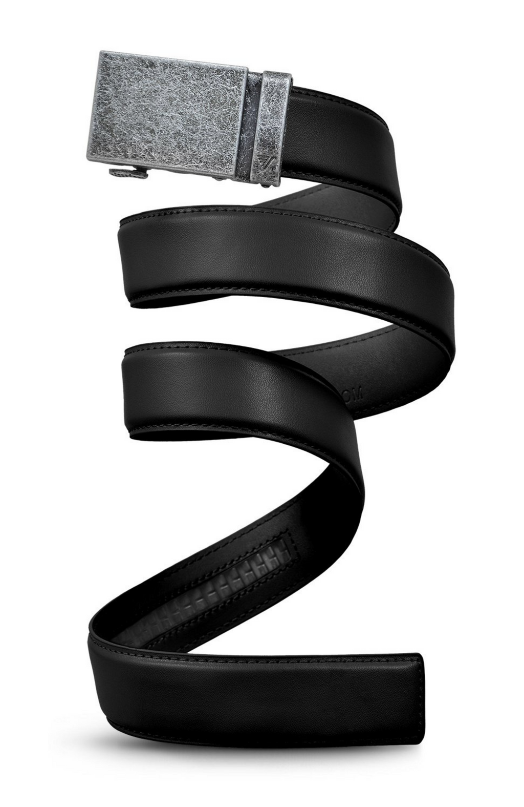 Mission Belt - Black Leather with Iron Buckle Belt
