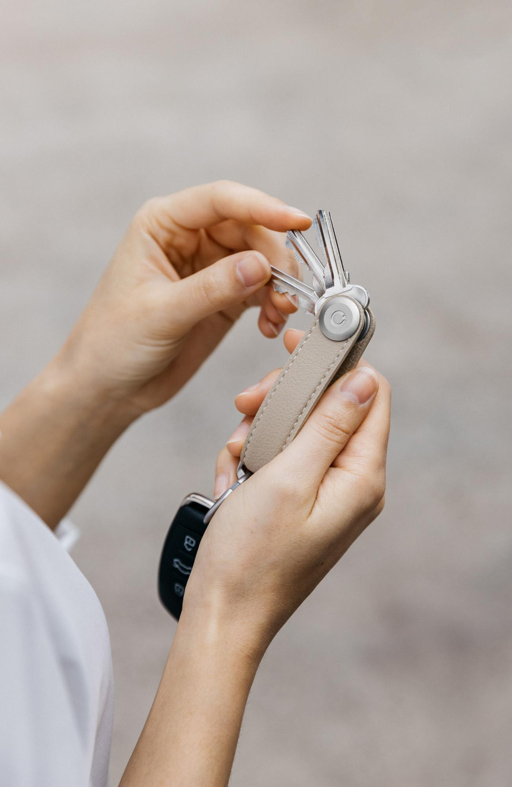 Orbitkey - Key Organizer 2.0 Leather Stone