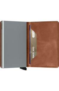 Secrid - Slimwallet Vintage Cognac Silver