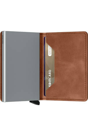 Secrid - Slimwallet Vintage Cognac Silver