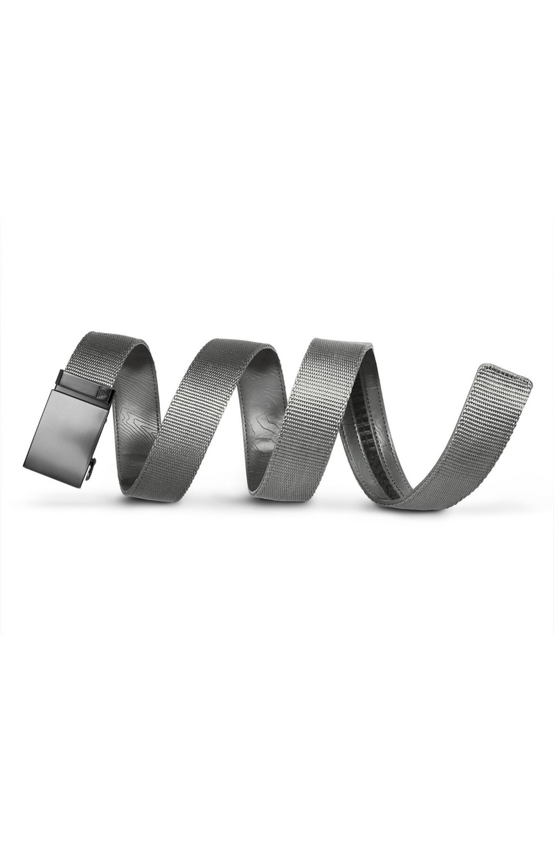 Mission Belts - Tactical Gunmetal Buckle with Grey Nylon Belt