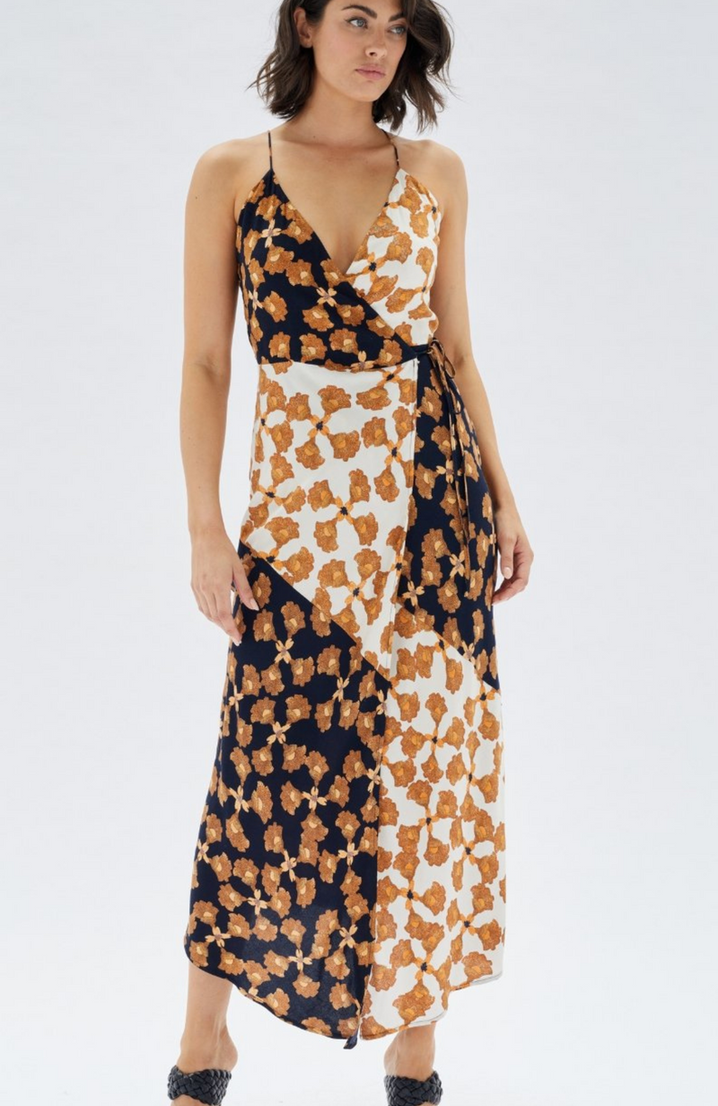 MINKPINK - Nour Cami Wrap Midi Dress