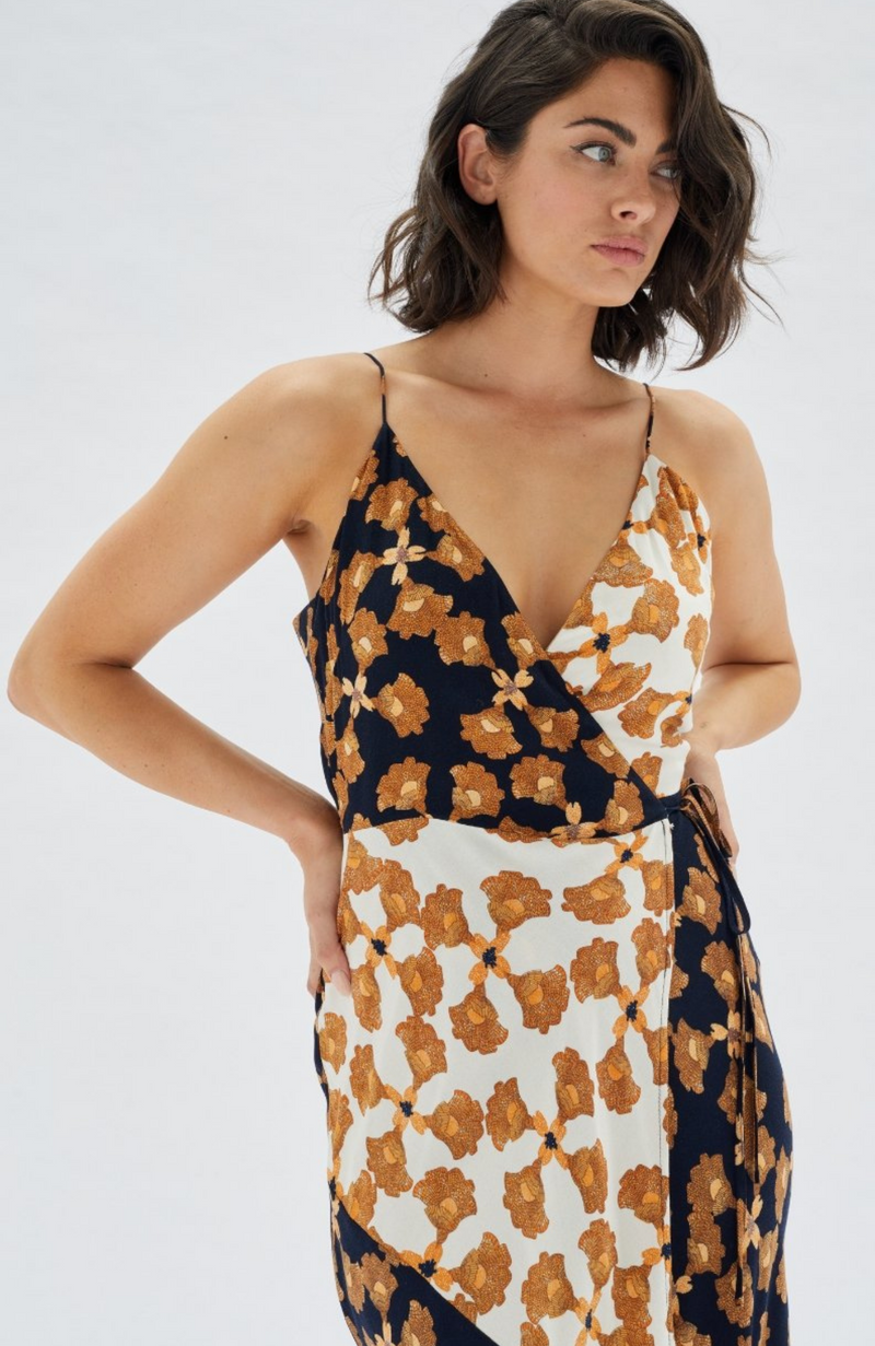 MINKPINK - Nour Cami Wrap Midi Dress