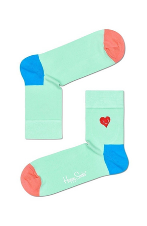 Happy Socks - Embroidery Heart Half Sock