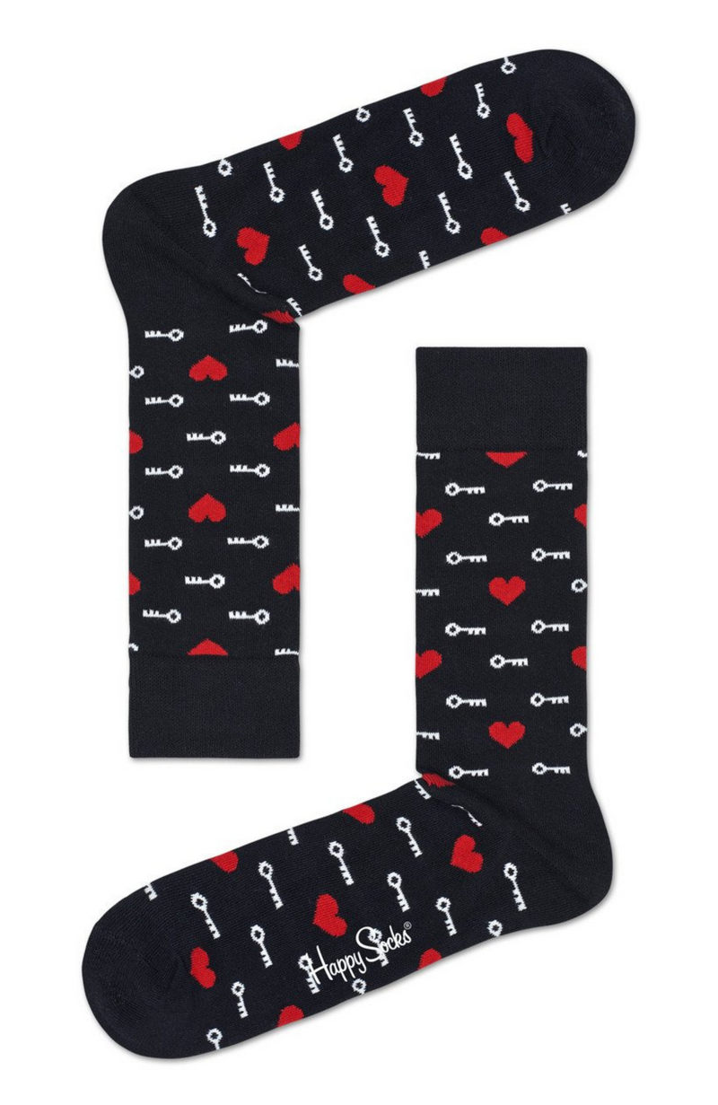 Happy Socks - Key To Heart Sock
