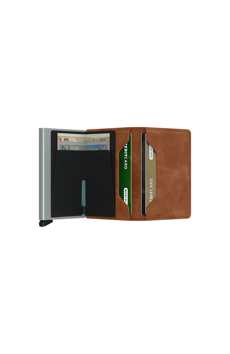 Secrid - Slimwallet Vintage Cognac Silver