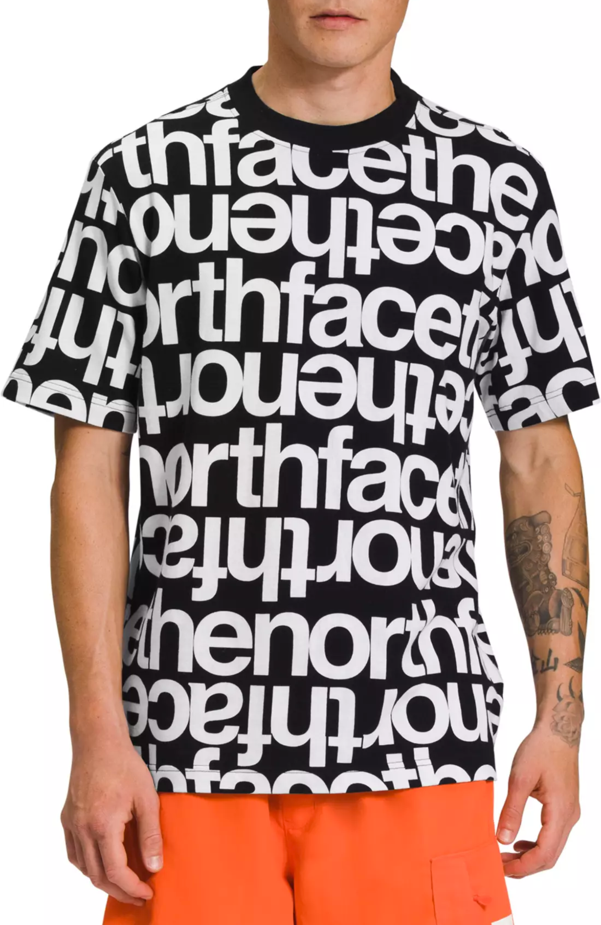 M Ss Aop Box Fit Tee – 310 Rosemont