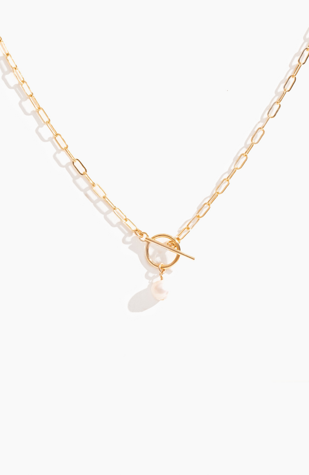 Able - Toggle Pearl Necklace