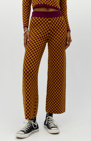 Daydreamer - Fig Check Pant