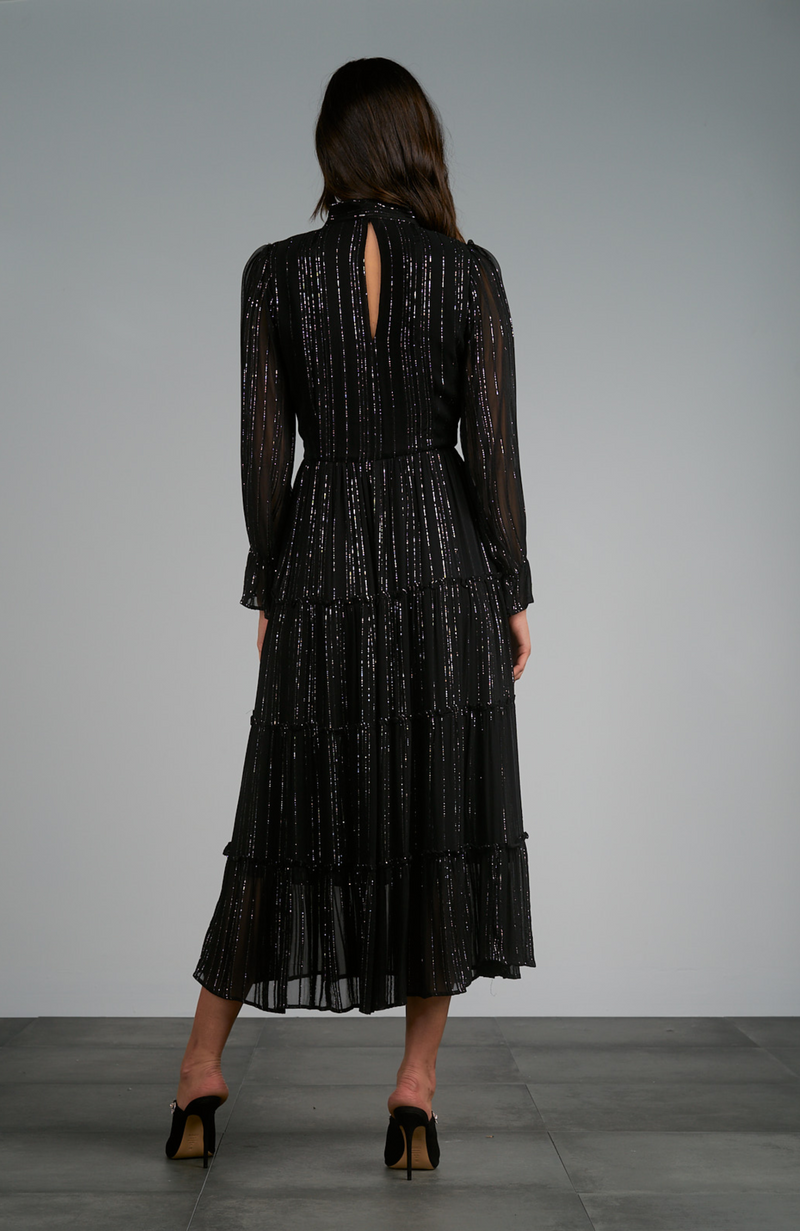 Shimmer Stripe Maxi Dress