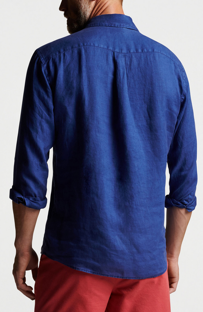 Peter Millar - Coastal Garment Dyed Linen Sport Shirt