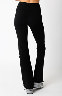 Pullon Solid Black Pants