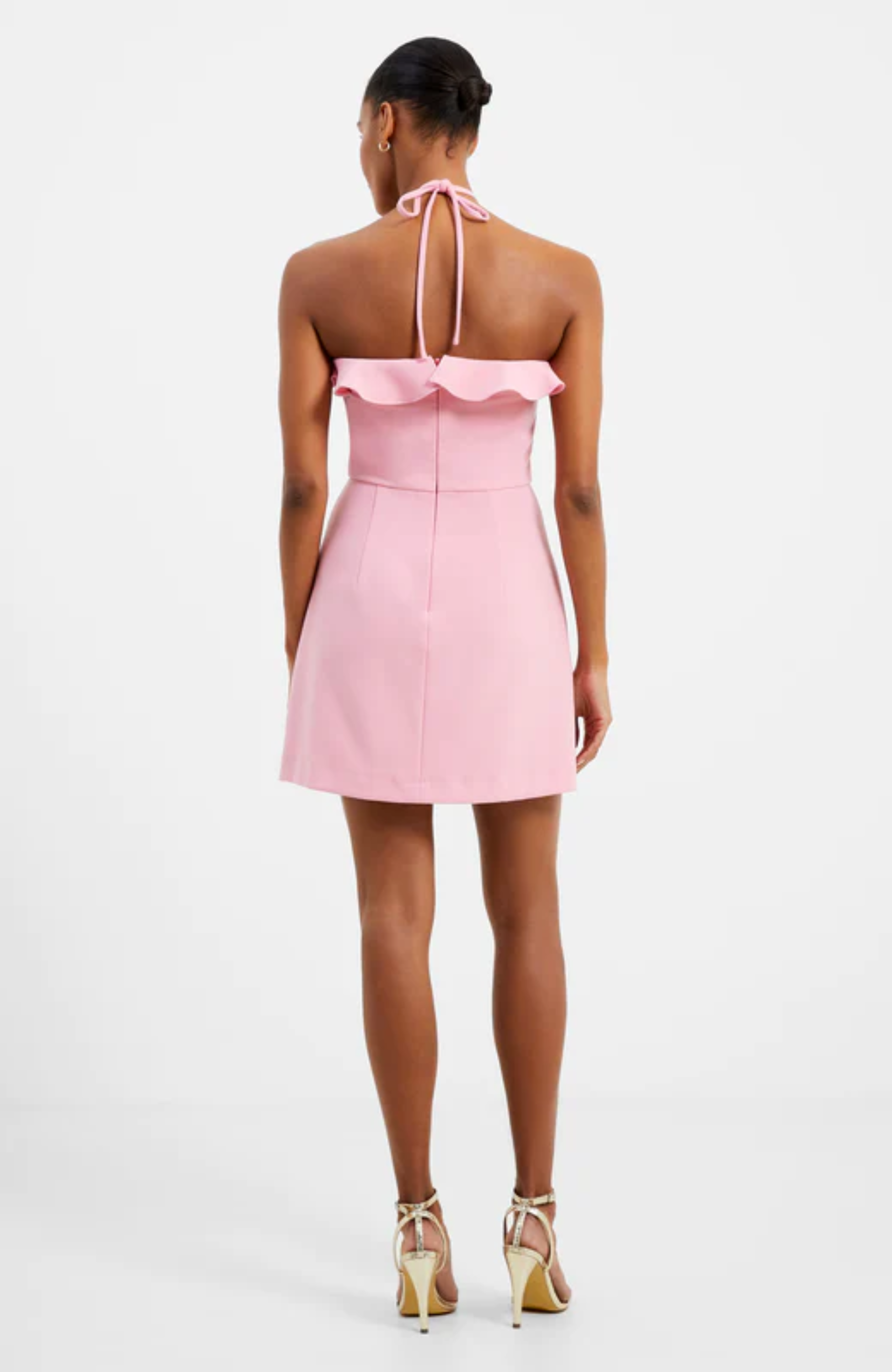 French connection whisper ruth frill dress online