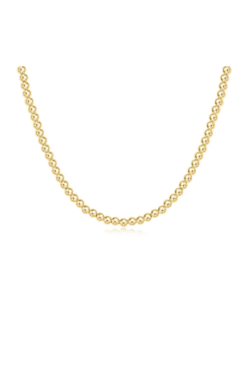 Enewton - 15" Classic 4Mm Gold Bead Choker
