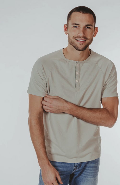 The Normal Brand - Active Short Sleeve Puremeso Henley