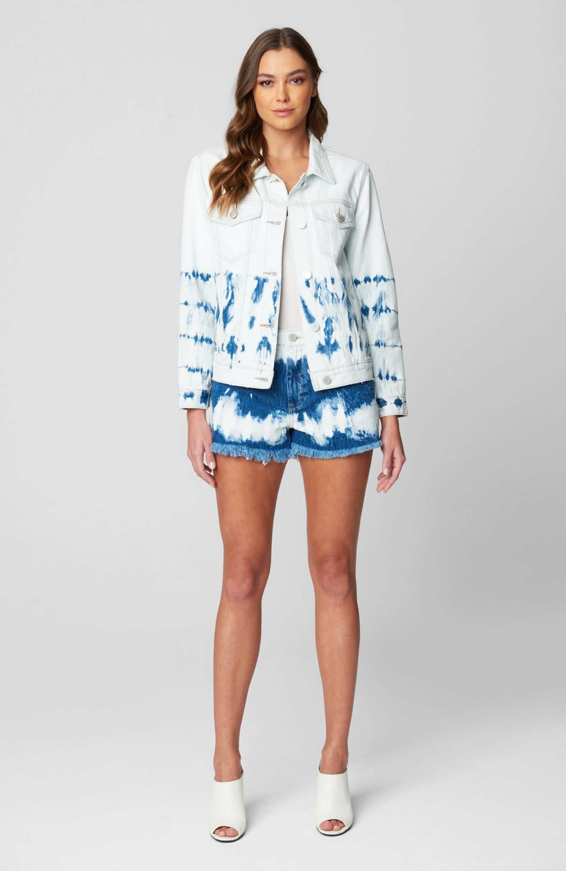 Zara tie hotsell dye denim jacket