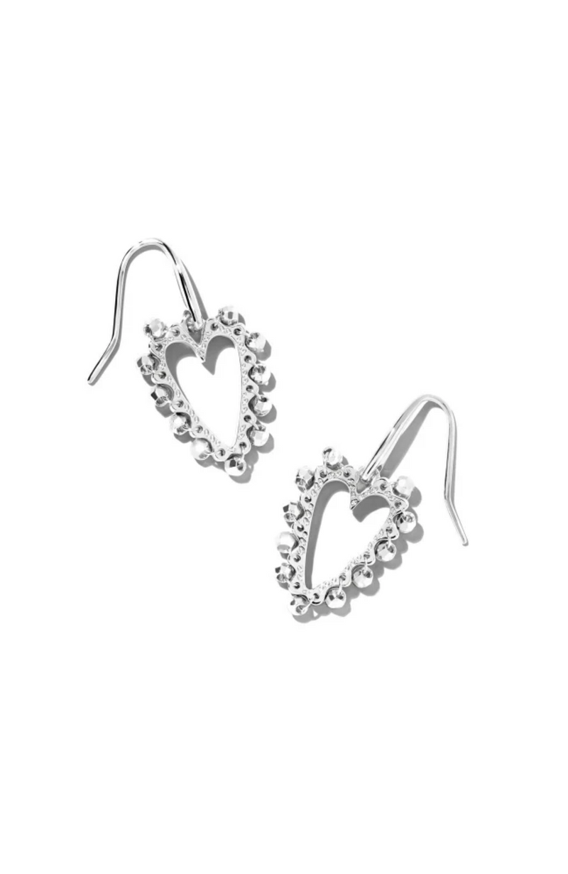 Kendra Scott - Beaded Ansley Heart Open Frame Earrings