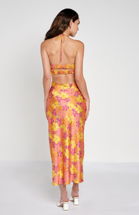 Another Girl - Recycled Satin Cutout Maxi Dress